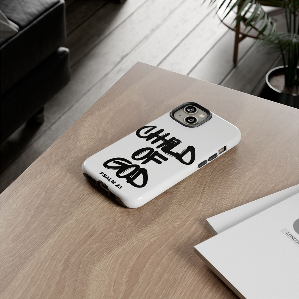 Child of God Phone Case — Psalm 23 Inspirational Protective iPhone Case