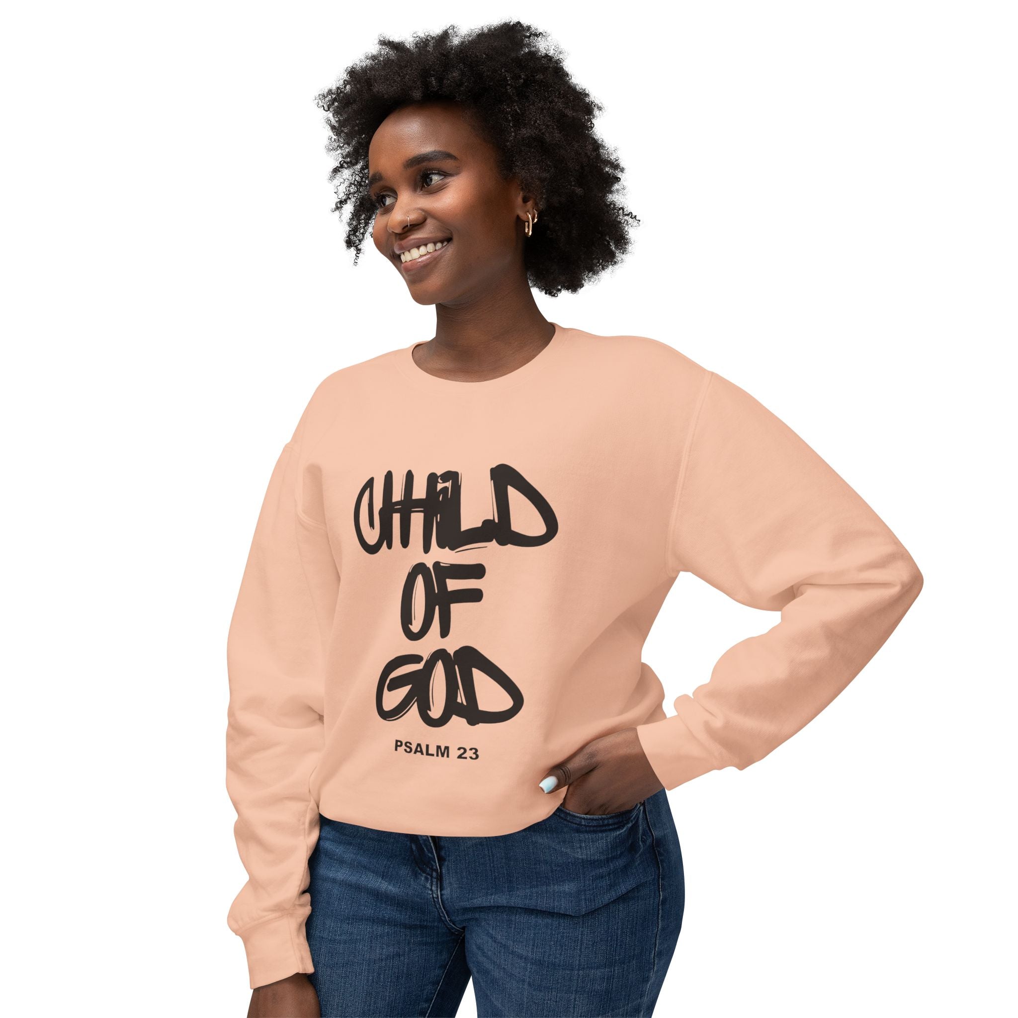 Child of God Sweatshirt — Psalm 23 Christian Crewneck