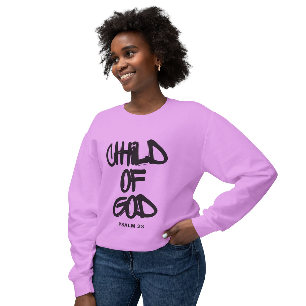 Child of God Sweatshirt — Psalm 23 Christian Crewneck
