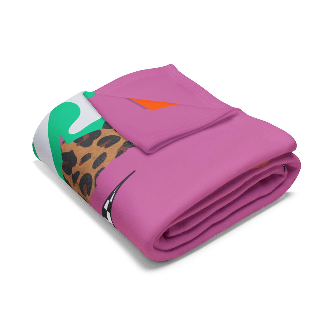 Blanky-His Way Is Better Arctic Fleece Blanket – Pink Leopard Christian Faith Throw